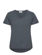 Lr-Any Tops T-shirts & Tops Short-sleeved Grey Levete Room