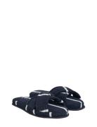 Stripe Cross Slippers Slippers Tøfler Navy GANT