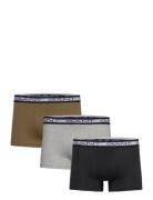 Basic Trunk 3-Pack Boksershorts Khaki Green GANT