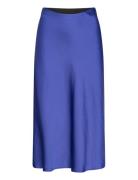 Yaspastella Hw Midi Skirt - Noos Knelangt Skjørt Blue YAS