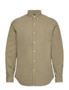 Gd Oxford-Slbdppcs Tops Shirts Casual Khaki Green Polo Ralph Lauren