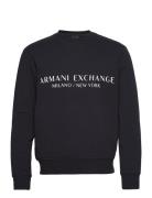 Sweatshirt Tops Sweat-shirts & Hoodies Sweat-shirts Navy Armani Exchan...