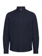 Sdval Sh Tops Shirts Casual Navy Solid