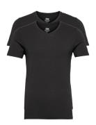 Jbs 2-Pack V-Neck Bamboo. Tops T-shirts Short-sleeved Black JBS