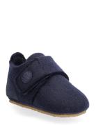 Marlin Felt Home Shoe Tøfler Innesko Navy Wheat