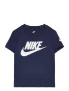 Nkn Futura Evergreen Sport T-shirts Short-sleeved Navy Nike