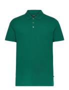 Mapoleo Melange Tops Polos Short-sleeved Green Matinique