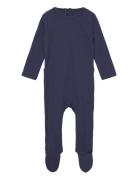 Rib Jersey Full Body W. Back Opening Langermet Bodysuit Navy Copenhage...