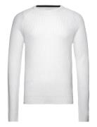 Jjpannel Knit Crew Neck Aw23 Tops Knitwear Round Necks White Jack & J ...