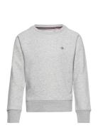 Shield C-Neck Tops Sweat-shirts & Hoodies Sweat-shirts Grey GANT