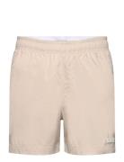 Medium Drawstring Badeshorts Beige Calvin Klein