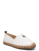 Th Leather Flat Espadrille Sandaler Espadrilles Lave White Tommy Hilfi...