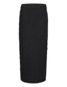 Rozeringz Long Skirt Langt Skjørt Black Gestuz