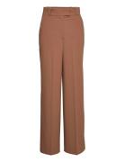 Wide Leg Pants Bottoms Trousers Wide Leg Brown IVY OAK