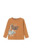 Nmmkas Ls Top Tops T-shirts Long-sleeved T-shirts Orange Name It