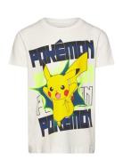 Nkmmaci Pokemon Ss Top Noos Bfu Tops T-shirts Short-sleeved White Name...