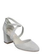 Women Court Sho Shoes Heels Pumps Classic Silver Tamaris