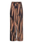 Abia Bottoms Trousers Wide Leg Brown Rabens Sal R