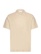 100% Cotton Pique Polo Shirt Tops Polos Short-sleeved Beige Mango