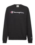 Crewneck Sweatshirt Tops Sweat-shirts & Hoodies Sweat-shirts Black Cha...