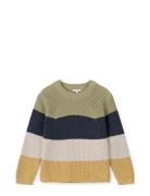 Koda Stripe Knit Jumper Tops Knitwear Pullovers Multi/patterned Liewoo...