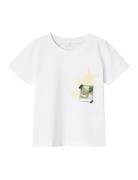 Nmmhermol Ss Top Tops T-shirts Short-sleeved White Name It