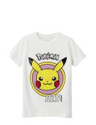 Nkfjunna Pokemon Ss Top Noos Sky Tops T-shirts Short-sleeved White Nam...