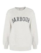 Barbour Northumb Sweat Tops Sweat-shirts & Hoodies Sweat-shirts Cream ...