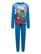 Pyjama Pyjamas Sett Blue Marvel