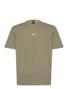 Tchup Tops T-shirts Short-sleeved Khaki Green BOSS