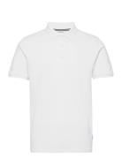 Polo Tee S/S Tops Polos Short-sleeved White Lindbergh