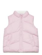 Reversible Quilted Gilet Fôret Vest Pink Mango