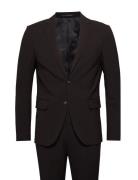 Plain Mens Suit Dress Black Lindbergh