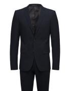 Plain Mens Suit Dress Navy Lindbergh