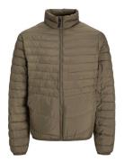 Jjestate Packable Puffer Collar Noos Tynn Jakke Khaki Green Jack & J S