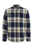 Jjeclassic Autumn Check Shirt Ls Sn Tops Shirts Casual Navy Jack & J S