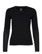 Essential Mesh Detail Long Sleeve Sport T-shirts & Tops Long-sleeved B...