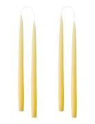 Hand Dipped Candles, 4 Pack Home Decoration Candles Pillar Candles Yel...