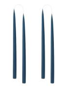 Hand Dipped Candles, 4 Pack Home Decoration Candles Pillar Candles Blu...