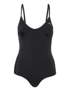 Puma Swim Women Vneck Padded Swimsuit 1P Sport Swimsuits Black Puma Sw...