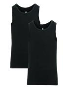 Jbs Of Dk Boys 2-Pack Singlet Tops T-shirts Sleeveless Black JBS Of De...