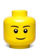 Lego Storage Head Home Kids Decor Storage Storage Boxes Yellow LEGO ST...