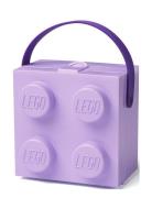 Box W. Handle - Classic Home Kids Decor Storage Storage Boxes Purple L...