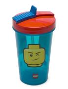 Lego Tumbler With Straw Iconic Boy Home Meal Time Blue LEGO STORAGE