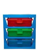 Lego 3-Drawer Storage Rack Home Kids Decor Storage Storage Boxes Multi...