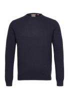 Valter Roundneck Designers Knitwear Round Necks Navy Oscar Jacobson