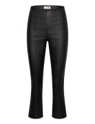 Mmsarah Leather Legging Bottoms Trousers Leather Leggings-Bukser Black...