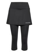 Club 3/4 Tights Skort Women Sport Short Black Head