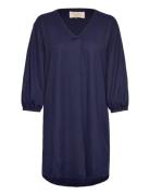 Fqfilan-Tu-V Tops Tunics Navy FREE/QUENT