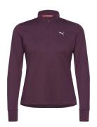 Run Favorite 1/4 Zip W Sport T-shirts & Tops Long-sleeved Purple PUMA